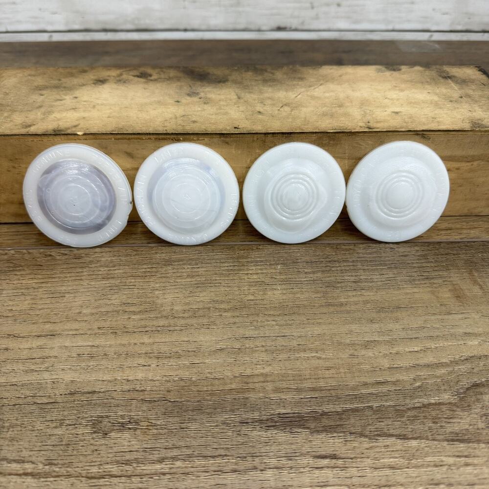 Antique White Porcelain Canning Fruit Jar Lid Insert Samco Mason Boyd’s 2.5 Inch